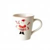 Rice by Rice Tazza In Ceramica Babbo Natale E Candy Cane