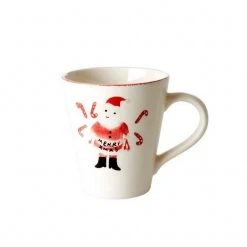 Rice by Rice Tazza In Ceramica Babbo Natale E Candy Cane