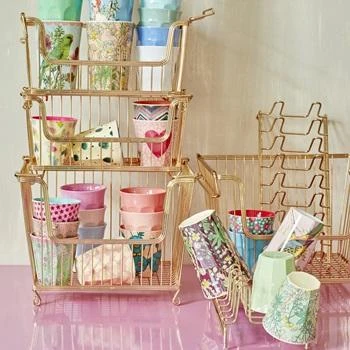 Rice by Rice Cestino Metallo Dorato - Elegant Metal Basket for Home Decor & Storage 3 Rice by Rice Cestino Metallo Dorato