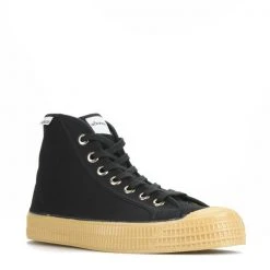 Novesta Star Dribble Hi Top Plimsoll Black Transparent