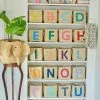 Rice by Rice Cesto Quadrato In Rafia - Lettera M | Kids & Nursery Decor 1 Rice by Rice Cesto Quadrato In Rafia - Lettera M