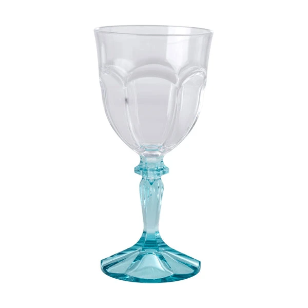 Rice by Rice Two Tone Acrylic Wine Glass in Mint - Elegant & Durable Drinkware 2 Rice by Rice Two Tone Acrylic Wine Glass In Mint