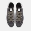 Novesta Star Dribble Hi Top Plimsoll Dark Grey Cord