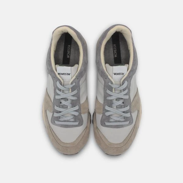 Novesta Marathon Trail Trainer Shoes Grey Beige - Men's Durable Outdoor Footwear 4 Novesta Marathon Trail Trainer Shoes Grey Beige