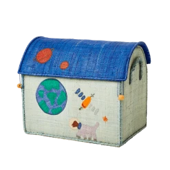 Rice by Rice Cesto Giochi In Rafia Piccolo Spazio
