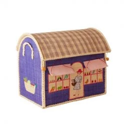 Rice by Rice Cesto Giochi In Rafia Piccolo Fruttivendolo