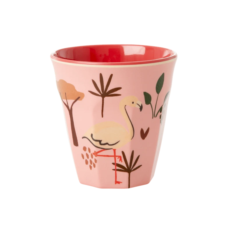 Rice by Rice Melamine Jungle Rosa Cup - Stylish & Durable Drinkware 3 Rice by Rice Bicchiere In Melamina Giungla Rosa
