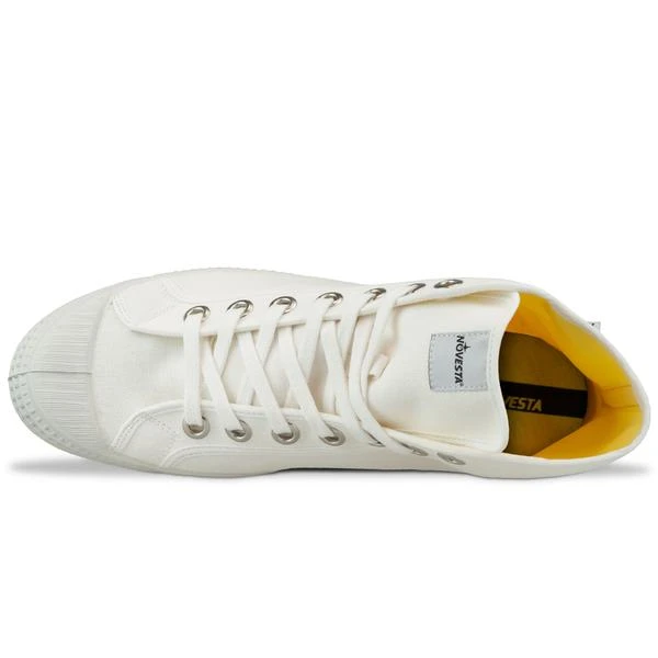 Novesta Star Dribble Trainers in White | Men's Stylish Canvas Sneakers 3 Novesta Star Dribble Trainers White