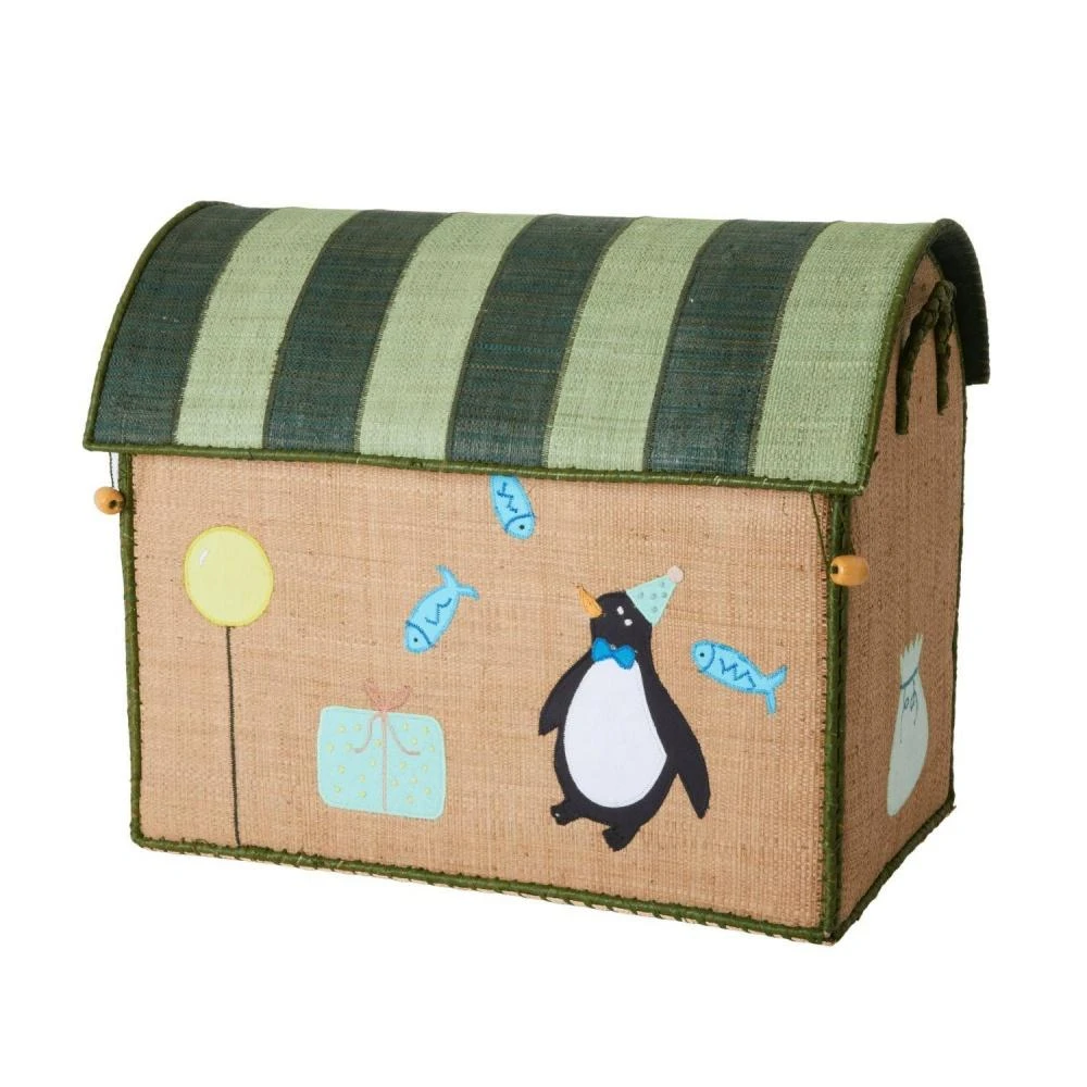 Rice by Rice Cesto Giochi In Rafia Animali In Festa Medio - Stylish Kids' Nursery Decor 3 Rice by Rice Cesto Giochi In Rafia Animali In Festa Medio