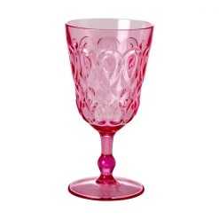 Rice by Rice Acrylic Wine Glass In Pink