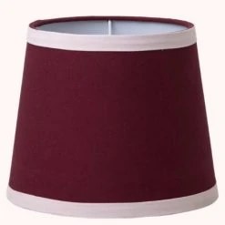 Rice by Rice Small Algodón Pantalla De Lámpara - Burdeos