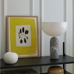 The Poster Club Leise Dich Abrahamsen Yellow Area Print