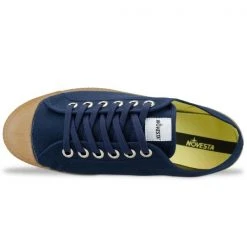 Novesta Star Master Trainers Navy Brown Shoes - Classic Mens Casual Footwear 6 Novesta Star Master Trainers Navy Brown Shoes