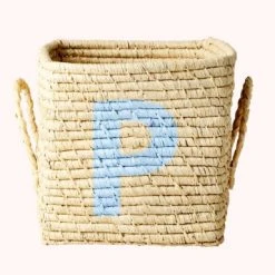 Rice by Rice Cuadrado Rafia Cesta