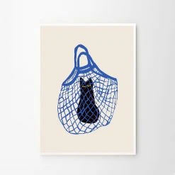 The Poster Club Chloe Purpero Johnson, The Cats in the Bag Print - 50x70cm