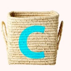 Rice by Rice Cuadrado Rafia Cesta