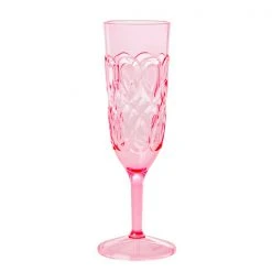 Rice by Rice Acrylic Champagne Flute In Pink