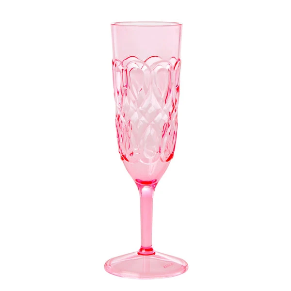 Rice by Rice Acrylic Champagne Flute in Pink - Elegant Drinkware for Any Occasion 3 Rice by Rice Acrylic Champagne Flute In Pink