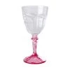 Rice by Rice Two Tone Acrylic Wine Glass In Pink