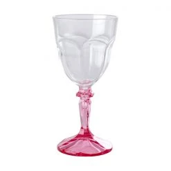 Rice by Rice Two Tone Acrylic Wine Glass In Pink