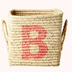 Rice by Rice Cuadrado Rafia Cesta