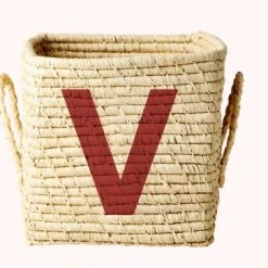 Rice by Rice Cuadrado Rafia Cesta