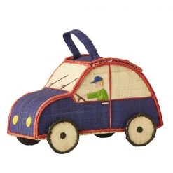Rice by Rice Raffia Car Shaped Kids Bag