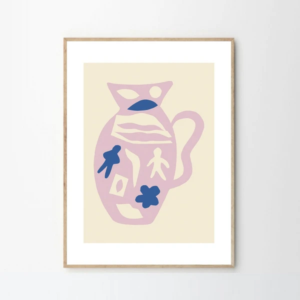 The Poster Club Amusant Vase Print | 30 X 40cm - Elegant Art for Modern Home Decor 3 The Poster Club Amusant Vase Print | 30 X 40cm