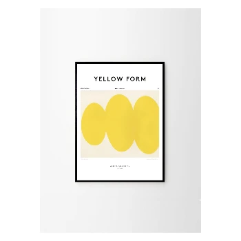 The Poster Club Emma Lawrenson Yellow Form Art Print - 30x40 - Modern Wall Art for Home Decor 7 The Poster Club Emma Lawrenson, Yellow Form - 30x40