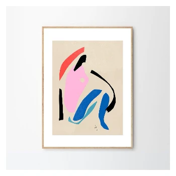 The Poster Club Julia Lysén Pink Lady Art Print - 40x50 | Modern Wall Decor for Home & Office 3 The Poster Club Julia Lysén, Pink Lady - 40x50
