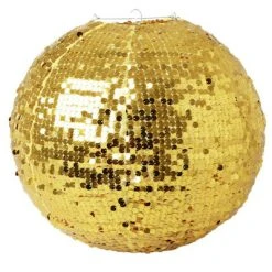Rice by Rice Gold Sequin Lampshade
