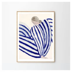 The Poster Club Sofia Lind, Blue Stripe At Concorde - 50x70cm