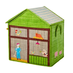 Rice by Rice Raffia Farm Toy Storage Baskets - Eco-Friendly Home Decor & Organization 8 Rice by Rice Raffia Farm Toy Storage Baskets