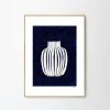 The Poster Club Ana Frois Blue Vase Art Print - 30x40cm - Scandinavian Style Home Decor 1 The Poster Club Ana Frois, Blue Vase - 30x40cm