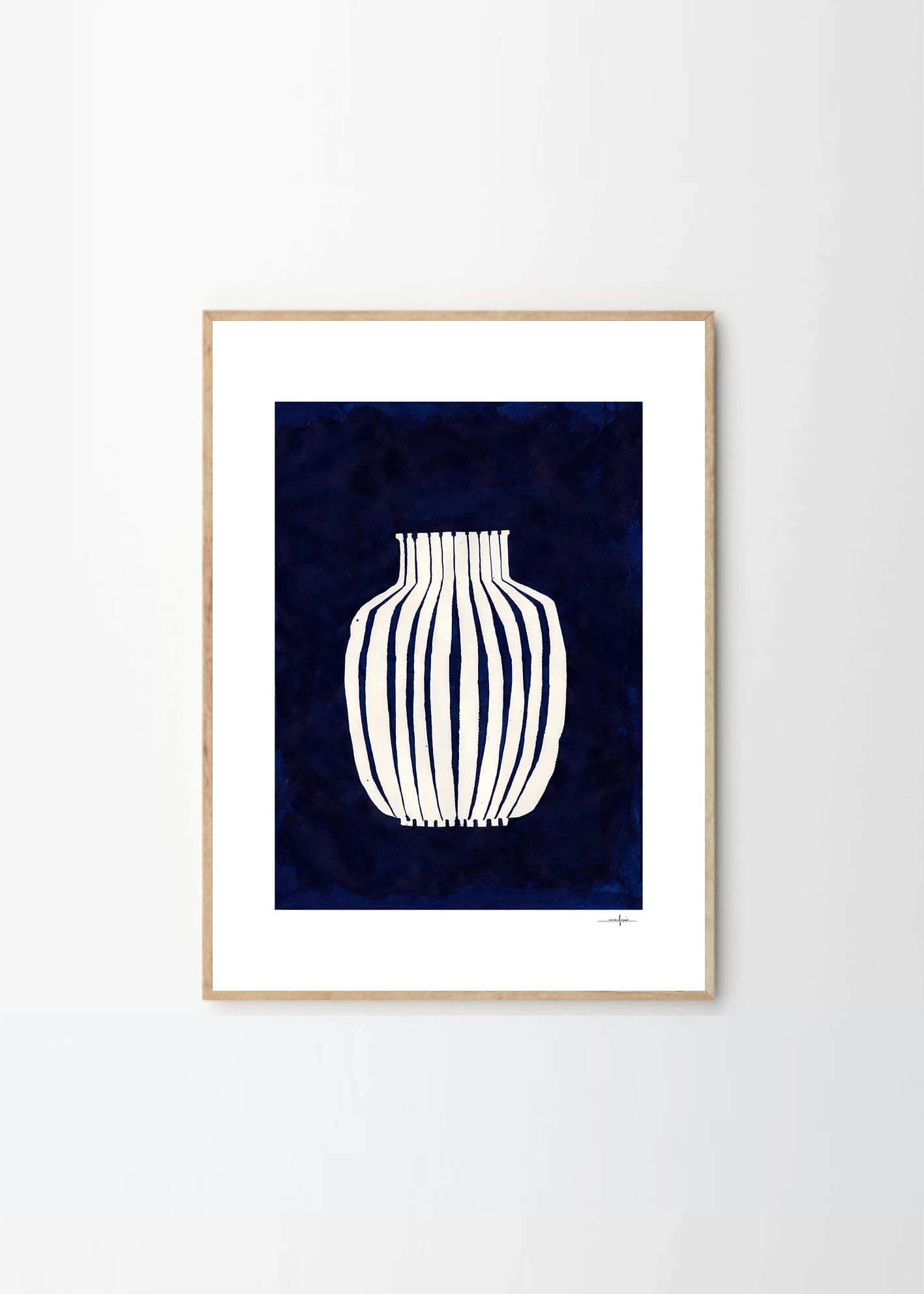 The Poster Club Ana Frois Blue Vase Art Print - 30x40cm - Scandinavian Style Home Decor 3 The Poster Club Ana Frois, Blue Vase - 30x40cm