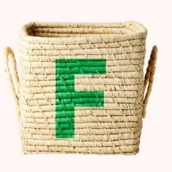 Rice by Rice Cuadrado Rafia Cesta