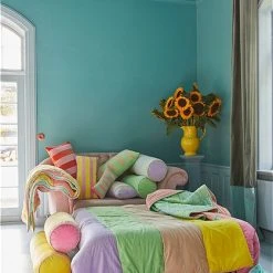 Novesta Sales Shop 31 Rice by Rice Soft Velvet Quilt with Stripes in, 140 x 220 cm