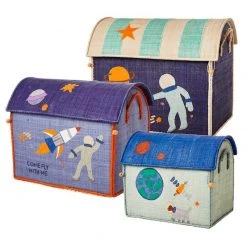 Rice by Rice Raffia Storage Baskets/Space