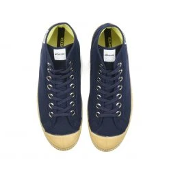 Novesta Star Dribble Hi-Top Plimsolls (Navy/Transparent)