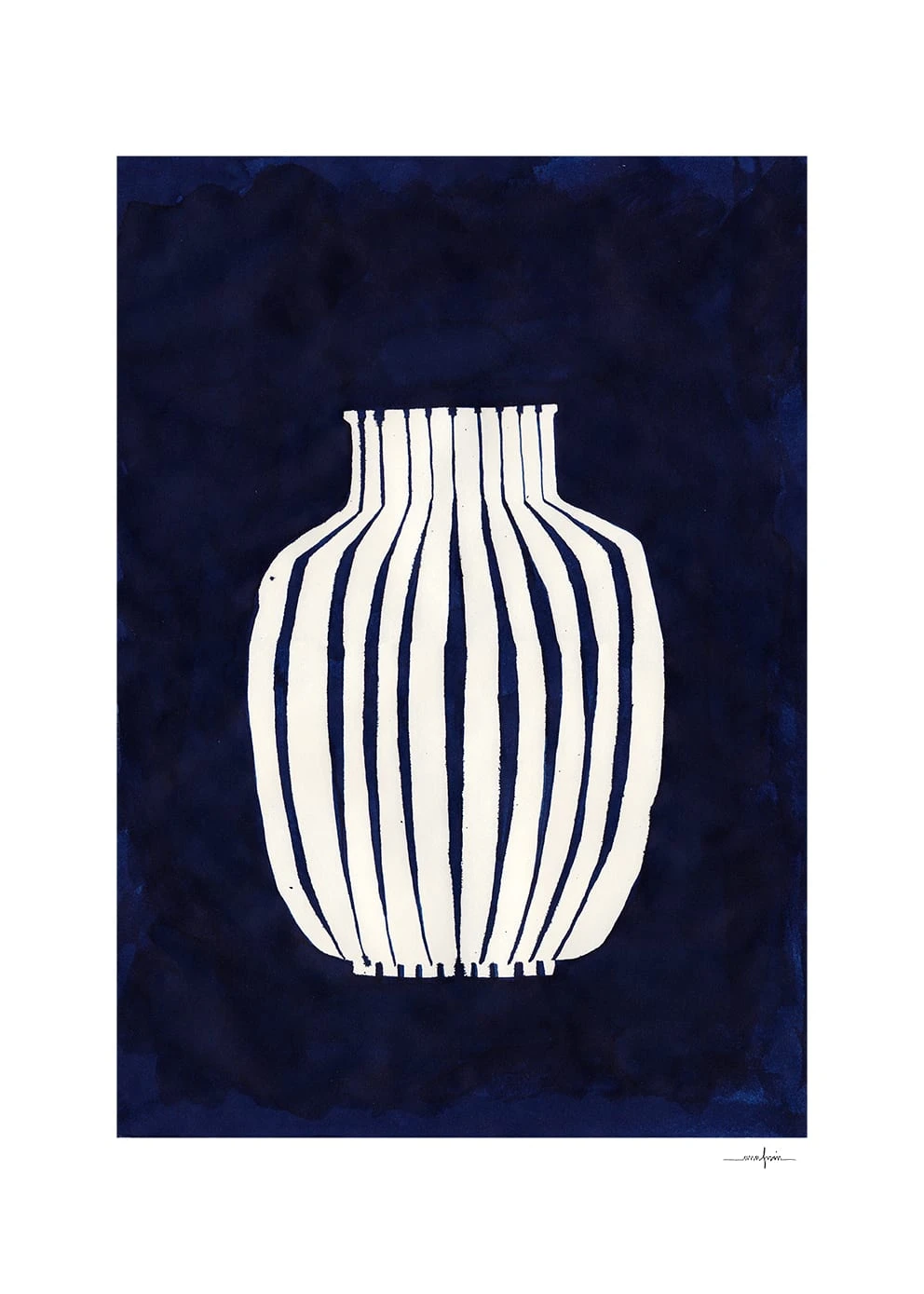 The Poster Club Ana Frois Blue Vase Art Print - 30x40cm - Scandinavian Style Home Decor 8 The Poster Club Ana Frois, Blue Vase - 30x40cm