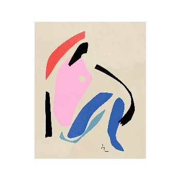 The Poster Club Julia Lysén Pink Lady Art Print - 40x50 | Modern Wall Decor for Home & Office 8 The Poster Club Julia Lysén, Pink Lady - 40x50