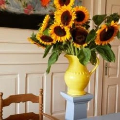 Rice by Rice Large Ceramic Jug in Yellow - 7,9 L. - Extra Large