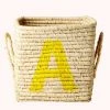 Rice by Rice Cuadrado Rafia Cesta
