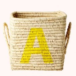 Rice by Rice Cuadrado Rafia Cesta