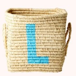 Rice by Rice Cuadrado Rafia Cesta