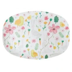 Rice by Rice Easter Print Print Melamine Tray/White