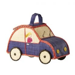 Rice by Rice Raffia Car Shaped Kids Bag
