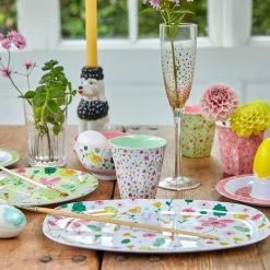 Rice by Rice Easter Print Print Melamine Tray/White