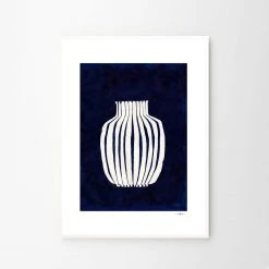 The Poster Club Ana Frois Blue Vase Art Print - 30x40cm - Scandinavian Style Home Decor 12 The Poster Club Ana Frois, Blue Vase - 30x40cm