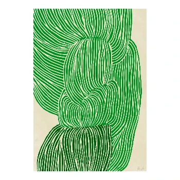 The Poster Club Rebecca Hein, Green Ocean - 40x50 | Modern Art Poster | Home Decor 6 The Poster Club Rebecca Hein, Green Ocean - 40x50